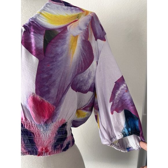 Desigual by Lacroix Christian Lacroix Crop Top Open Back New w Tags Size Large - Picture 3 of 7